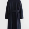 Manteau en laine volumineux avec ceinture