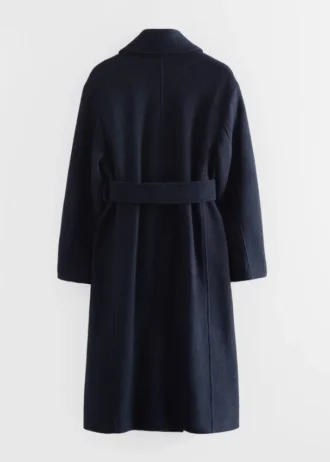 Manteau en laine volumineux avec ceinture