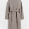 Manteau en laine volumineux avec ceinture