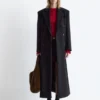 Manteau long en laine