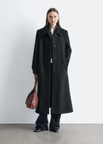 Manteau long en laine
