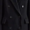 Manteau long en laine