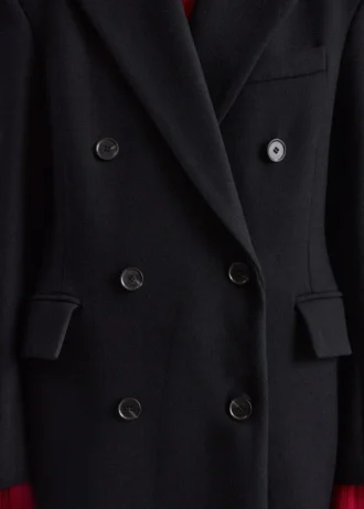 Manteau long en laine