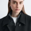 Manteau long en laine