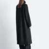 Manteau long en laine