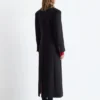 Manteau long en laine