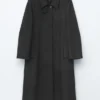 Manteau long en laine