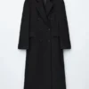 Manteau long en laine