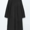 Manteau long en laine