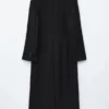 Manteau long en laine