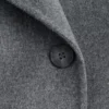 Manteau long en laine à col châle
