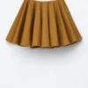 Mini-jupe circulaire en coton