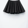 Mini-jupe circulaire en coton