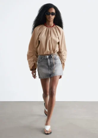 Mini-jupe en denim