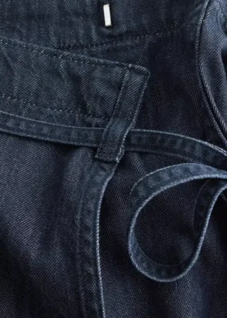 Mini-jupe en denim avec nœud