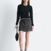Mini-jupe en laine