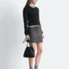 Mini-jupe en laine