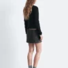 Mini-jupe en laine