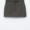 Mini-jupe en laine