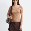 Mini-jupe en viscose coupée en biais