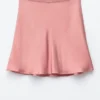 Mini-jupe en viscose coupée en biais