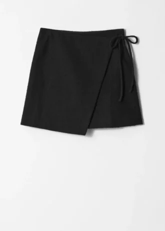 Mini-jupe portefeuille