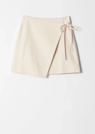 Mini-jupe portefeuille