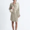 Mini-robe chemise à ceinture
