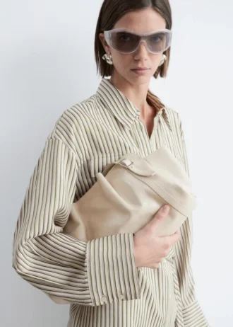 Mini-robe chemise à ceinture