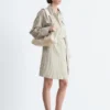 Mini-robe chemise à ceinture