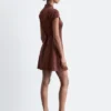 Mini-robe chemise en jacquard