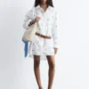 Mini-robe chemise oversize