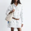 Mini-robe chemise oversize