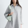 Mini-robe chemise oversize