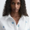 Mini-robe chemise oversize