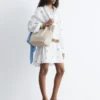 Mini-robe chemise oversize