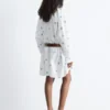 Mini-robe chemise oversize