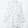 Mini-robe chemise oversize