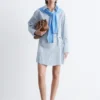 Mini-robe chemise portefeuille