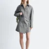 Mini-robe chemise portefeuille