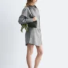 Mini-robe chemise portefeuille