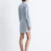 Mini-robe chemise portefeuille