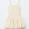 Mini-robe corset à jupe bouffante
