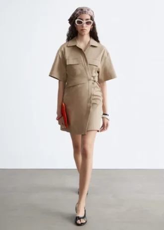 Mini-robe croisée