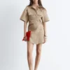 Mini-robe croisée
