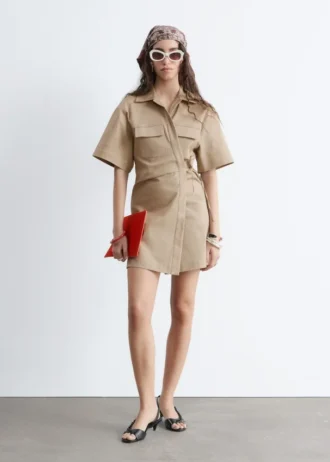 Mini-robe croisée