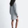 Mini-robe en jersey à col roulé