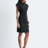 Mini-robe en jersey drapé
