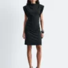 Mini-robe en jersey drapé