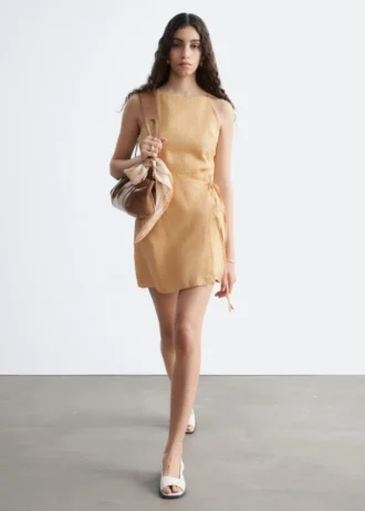 Mini-robe en lin